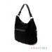 Купить сумка-мешок женская черная из натуральной замши - арт.1575_3